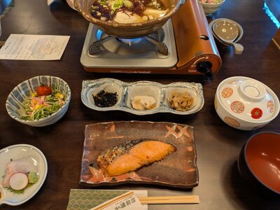 旭岳温泉 湯元湧駒荘 朝食その1