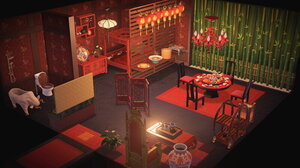 オリエンタルな部屋 #あつ森リゾートホテル