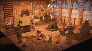 古代の部屋 #あつ森リゾートホテル