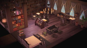 ライブラリーな部屋 #あつ森リゾートホテル