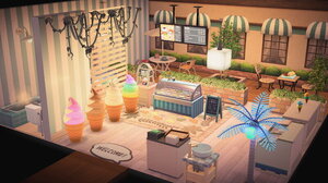 アイスクリームショップな部屋 #あつ森リゾートホテル