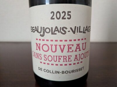 COLLIN BOURISSET BEAUJOLAIS-VILLAGES NOUVEAU コラン・ブリセ・ボージョレ・ヴィラージュヌーヴォー